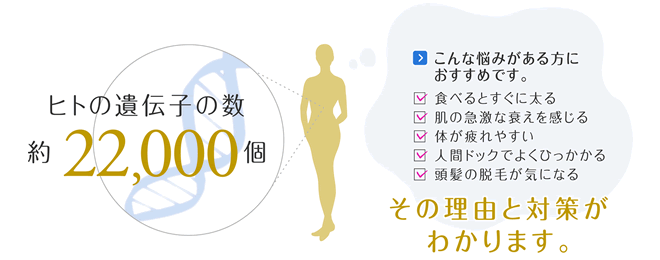 ヒトの遺伝子の数22,000個